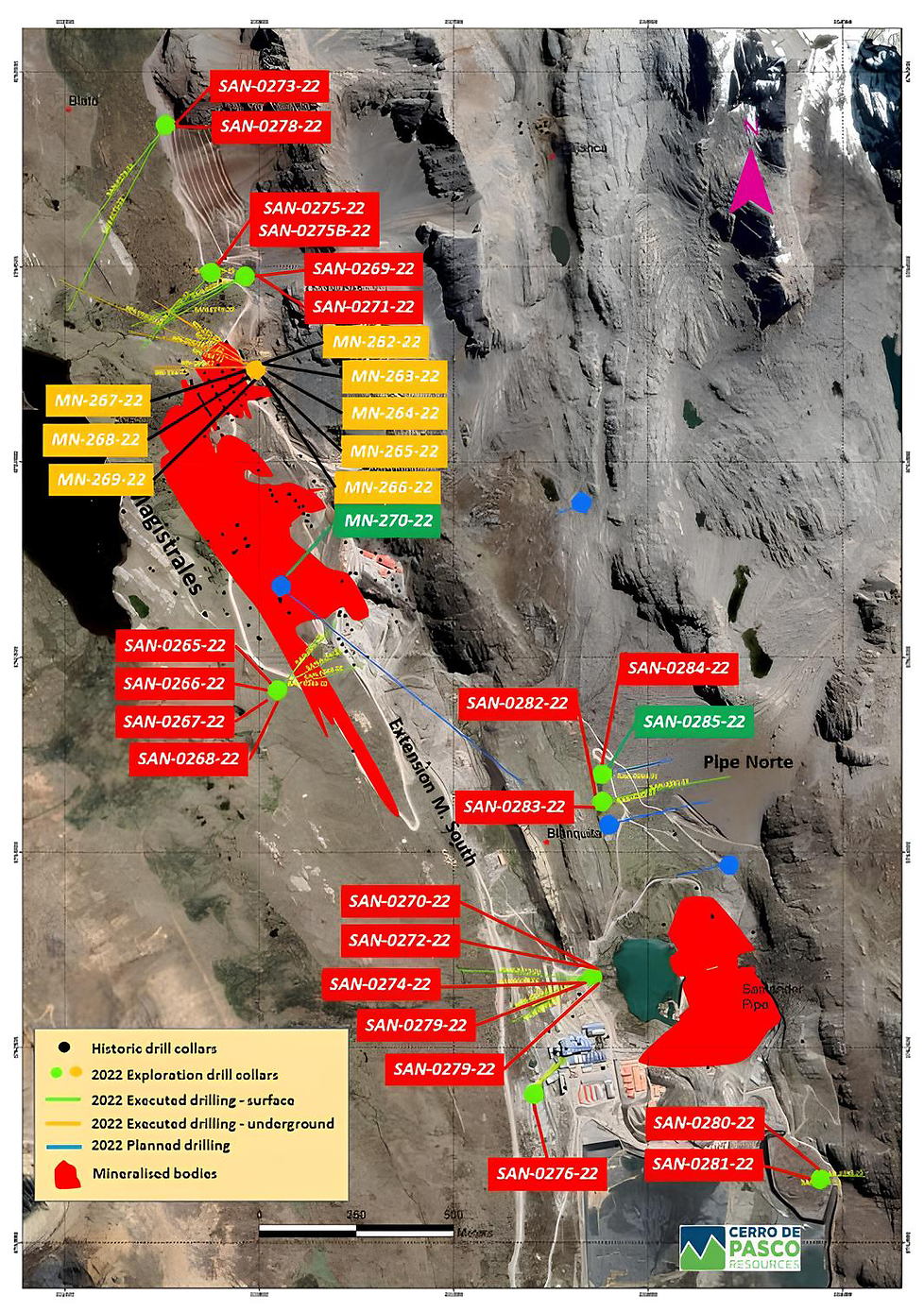 Cerro de Pasco Resources: Die Mine w&auml;chst: Bohrkampagne auf Santander st&ouml;&szlig;t auf hochgradige Mineralisierung