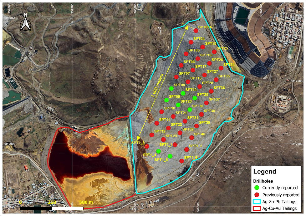 Finale Bohrresultate werden best&auml;tigt. Quelle: Cerro de Pasco Resources.