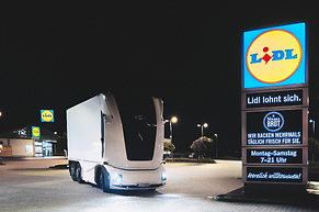 Fahrerlos zur Filiale: Lidl startet autonomen E-Lkw-Test auf öffentlichen Straßen